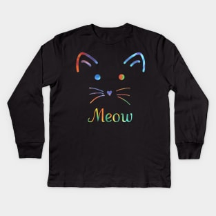 Meow Kids Long Sleeve T-Shirt